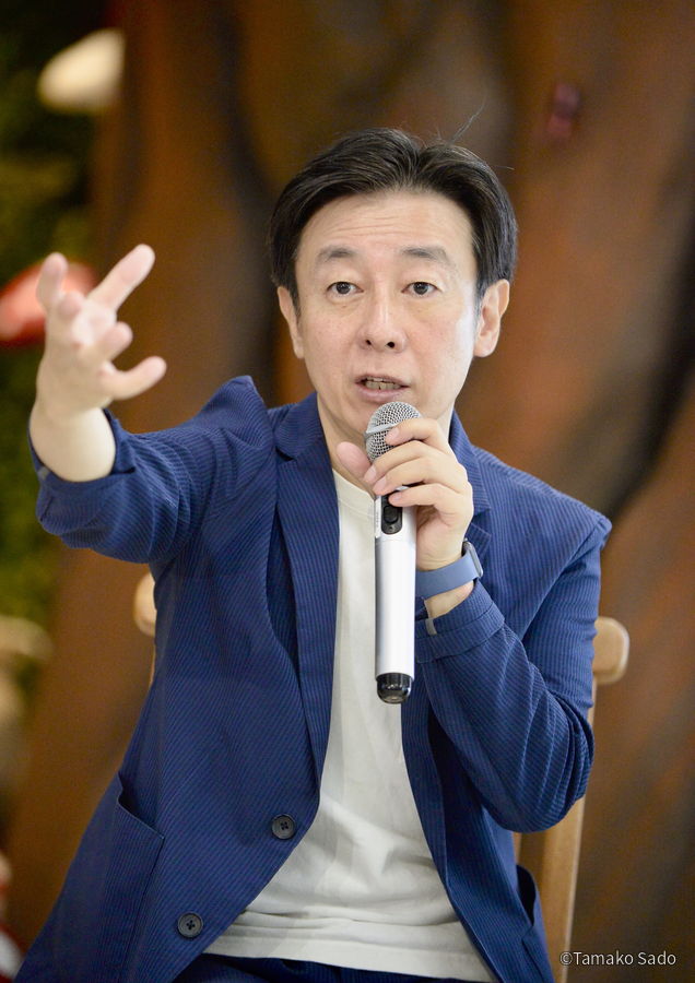 青野慶久「エフェクチュエーション経営」（撮影 Tamako Sado）