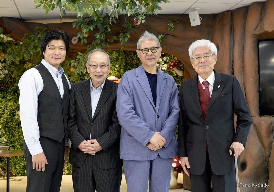 西條剛央、池田清彦、糸井重里、養老孟司（撮影 Tamako Sado）